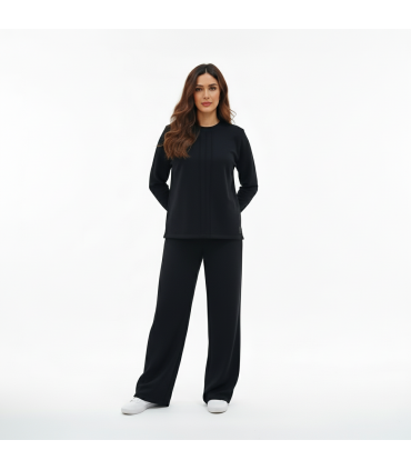 Jogging molletonné -Noir