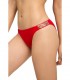 Bikini Triangle avec élastique serpent - Rouge Coccinelle