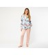 pyjamas- satin - theme floral
