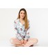 pyjamas- satin - theme floral
