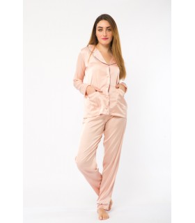 pyjamas - satin - uni rose
