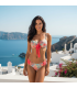 BIKINI BANDEAU - Plante rose