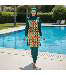 Robe voilé -vert