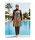 robe voilé -marron