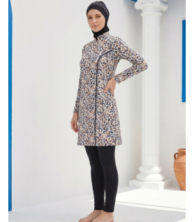 Robe voilé Houda -Léopard