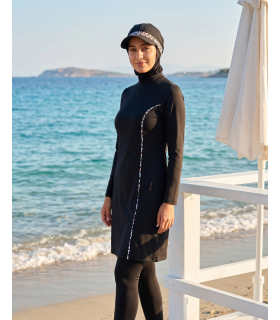 Robe voilé Houda-Noir