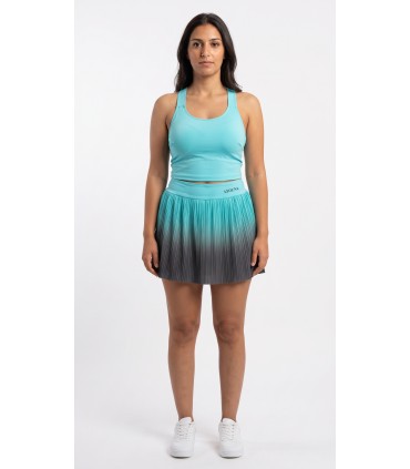 Top & Jupe Plissée - Turquoise