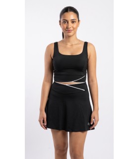 Top & Jupe Croisé- Noir