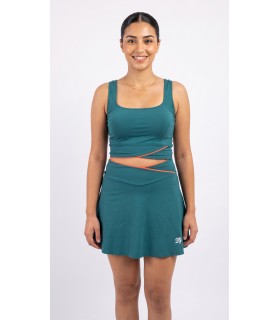Top & Jupe Croisé- Vert