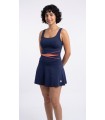 Top & Jupe Croisé- Bleu