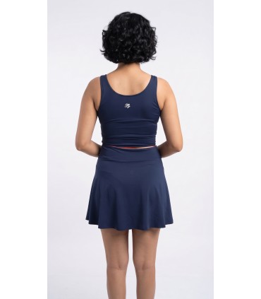 Top & Jupe Croisé- Bleu