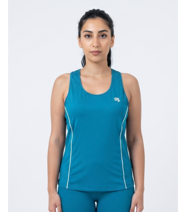 Pull sans manche - Bleu pétrole